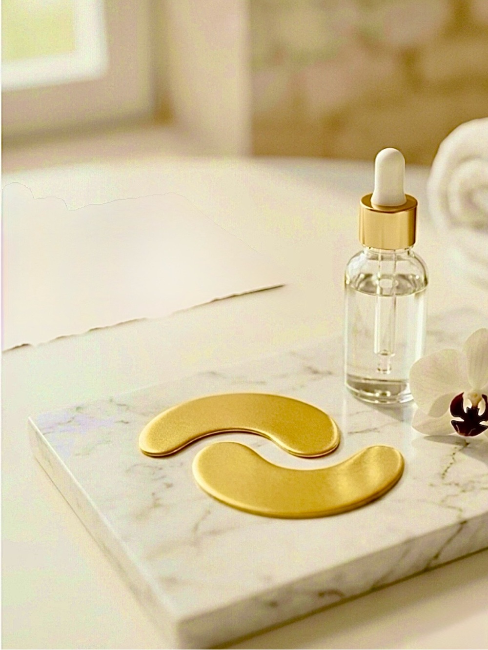 🏆👀 Luxurious Golden Crystal Collagen Eye Mask (Firm, Brighten, Fade Lines)